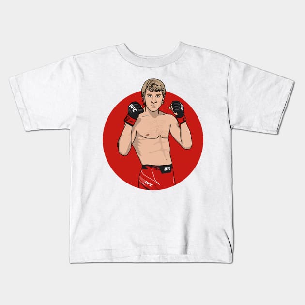 Paddy Pimblett The baddy Kids T-Shirt by rsclvisual